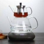 کتری قوری پیرکس مخروطی وارداتی شعله مستقیم