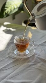 فنجان و نعلبکی طرح زارا وارداتی دلی گلس - Image 2
